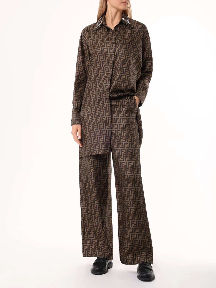 Брюки шелковые