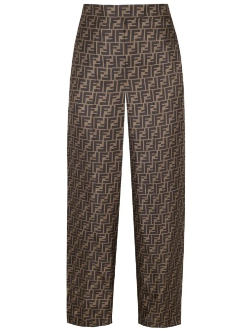 Брюки шелковые FENDI