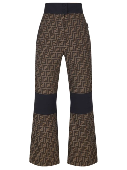 Брюки с принтом FENDI