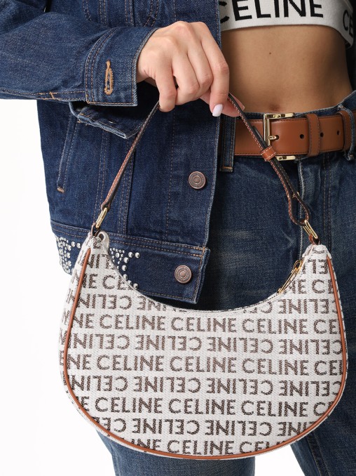 Сумка текстильная Triomphe Ava CELINE