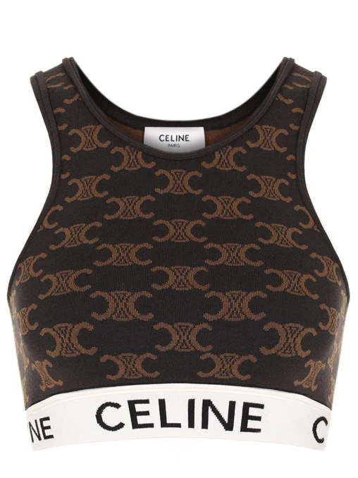 Топ с принтом CELINE
