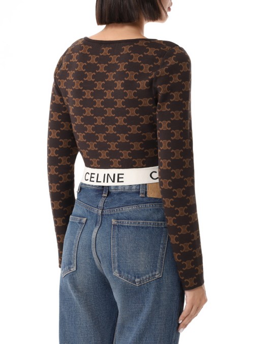 Топ с принтом CELINE
