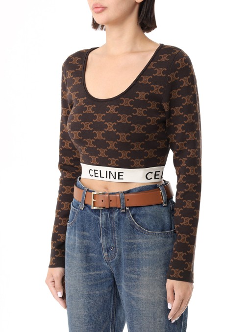 Топ с принтом CELINE