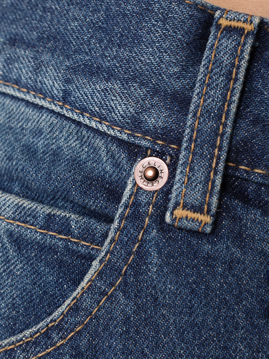 Джинсы-клеш хлопковые