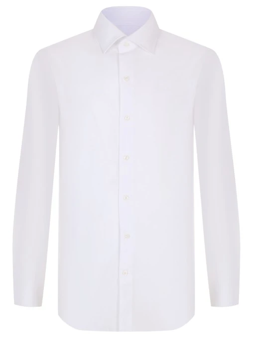 Рубашка Regular Fit из хлопка и льна MARIA SANTANGELO