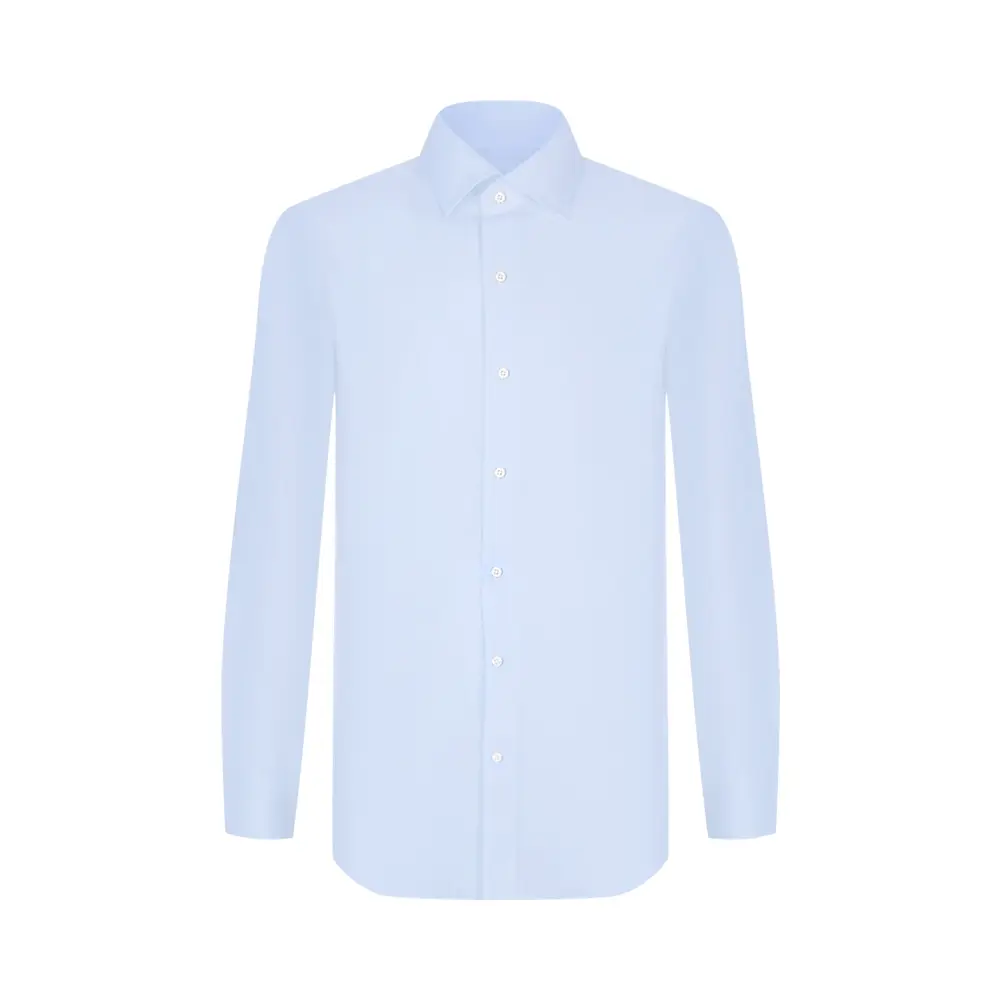 Рубашка Regular Fit из хлопка и льна