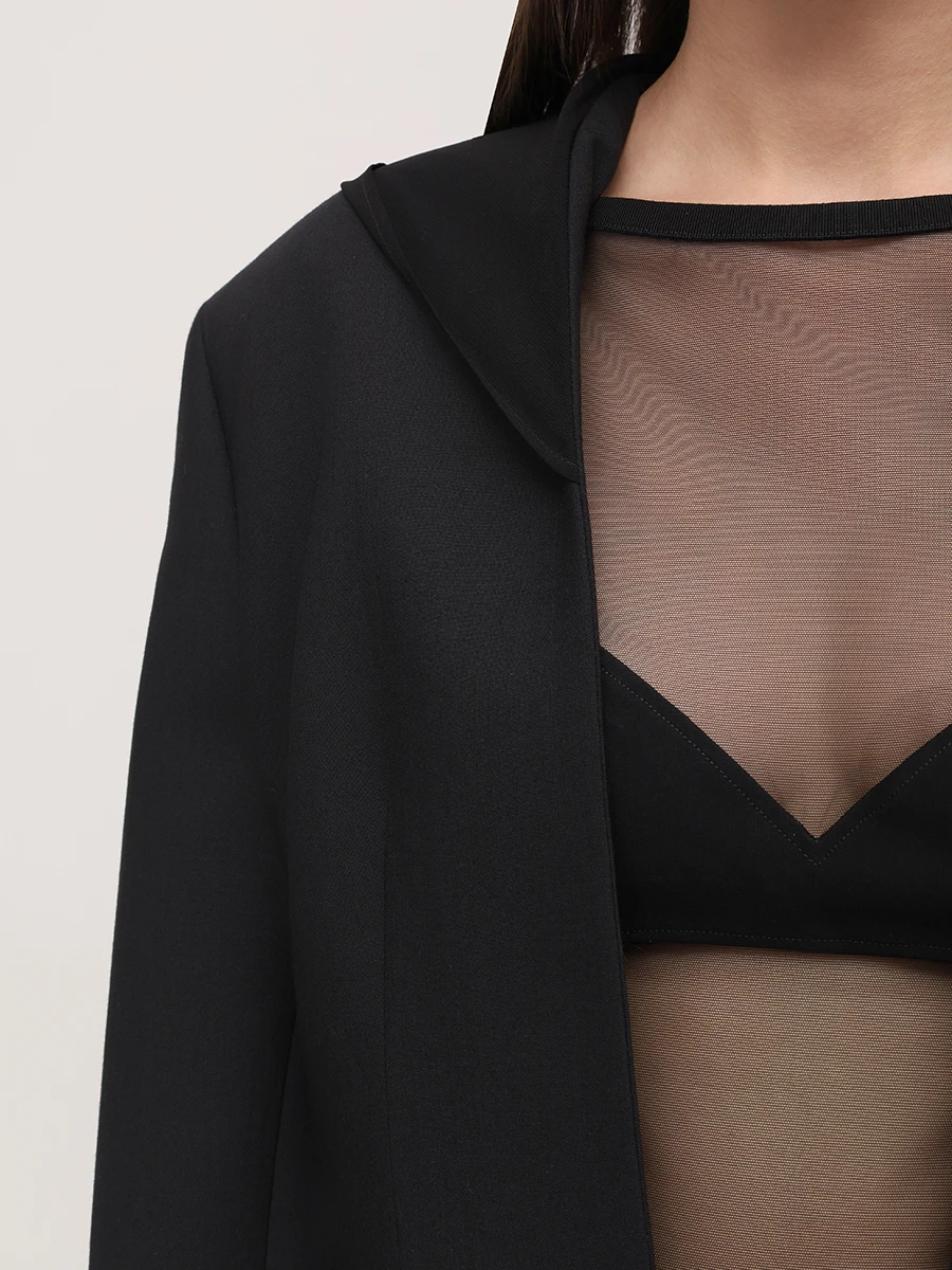 Жакет однотонный