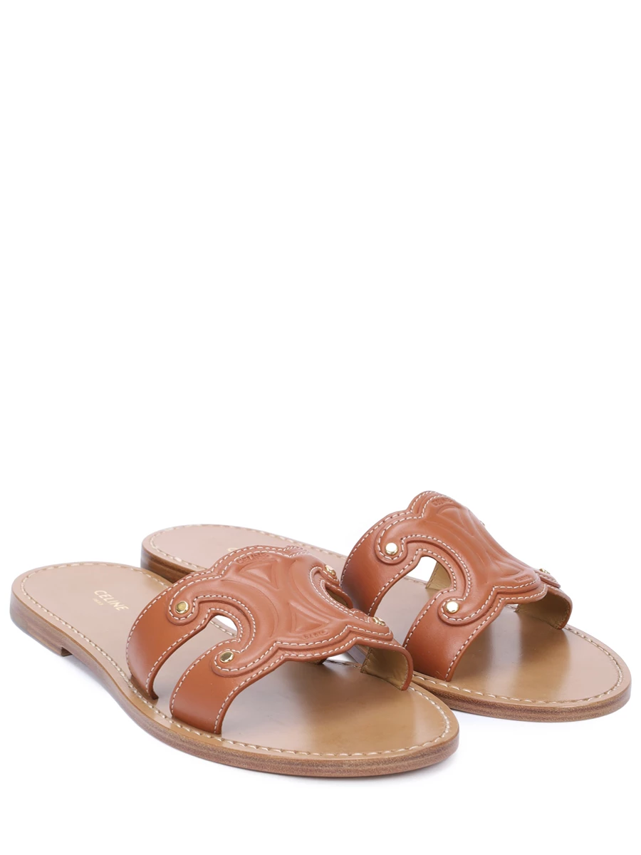 Шлепанцы кожаные Triomphe