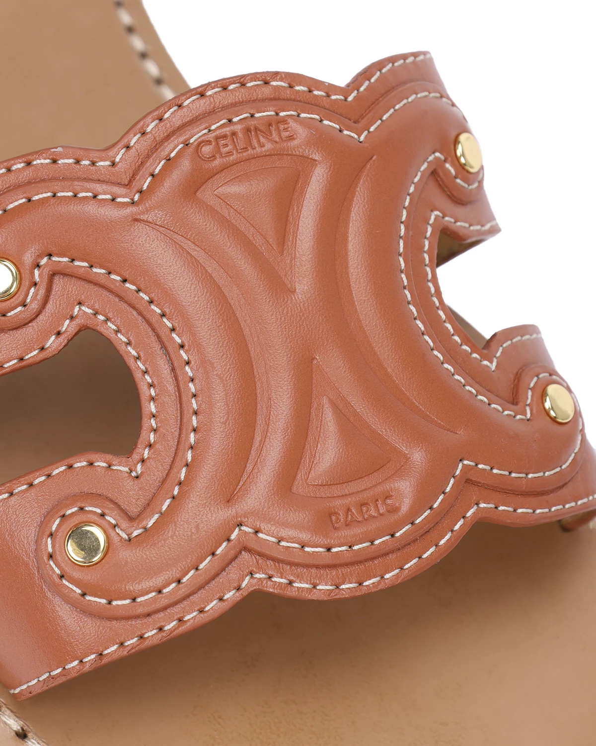 Шлепанцы кожаные Triomphe