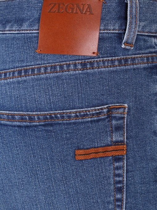 Джинсы Slim Fit хлопковые ZEGNA