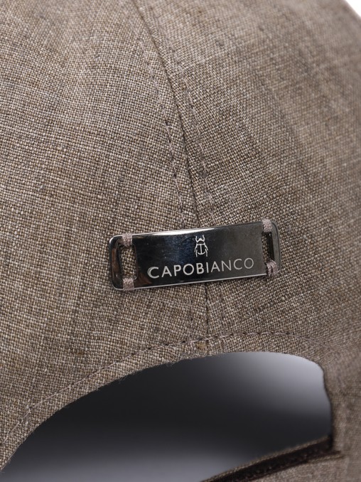 Бейсболка льняная CAPOBIANCO