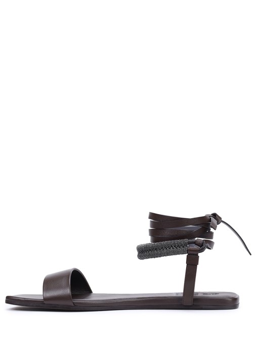 Сандалии кожаные BRUNELLO CUCINELLI