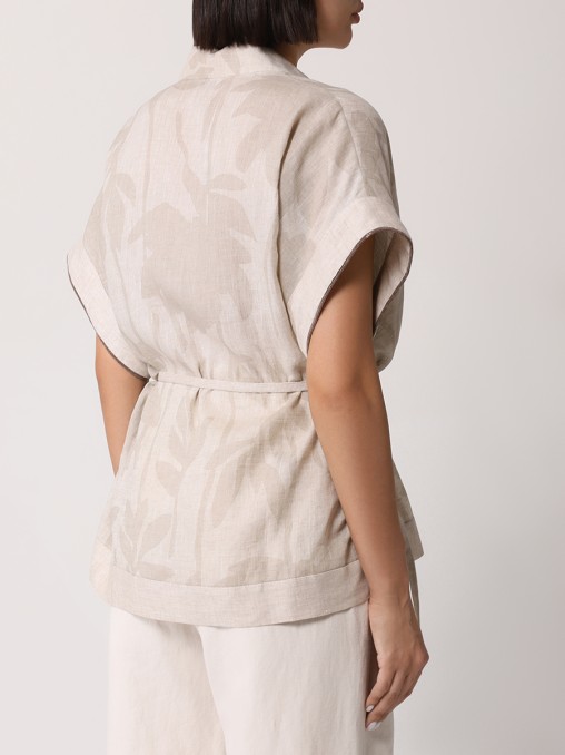Блуза льняная BRUNELLO CUCINELLI