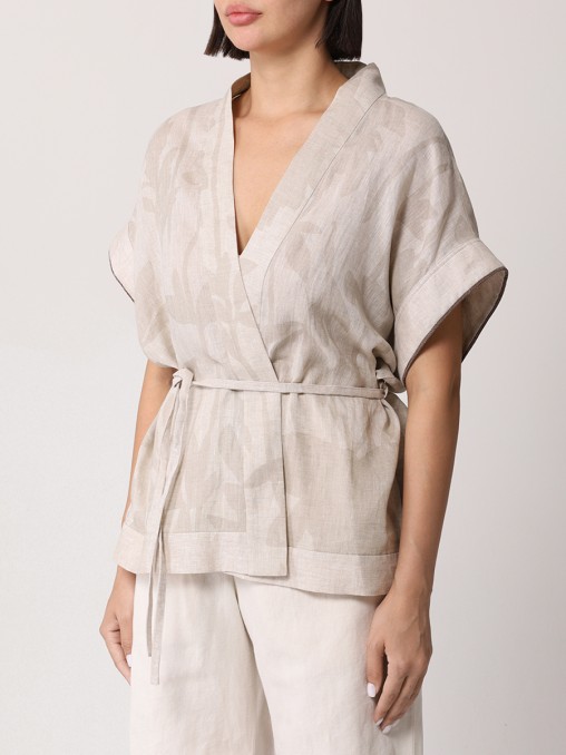 Блуза льняная BRUNELLO CUCINELLI