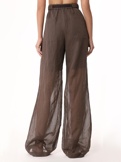 Брюки из органзы BRUNELLO CUCINELLI