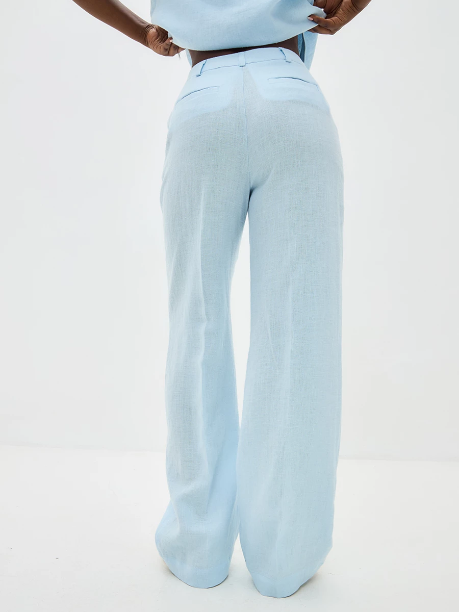 Брюки льняные