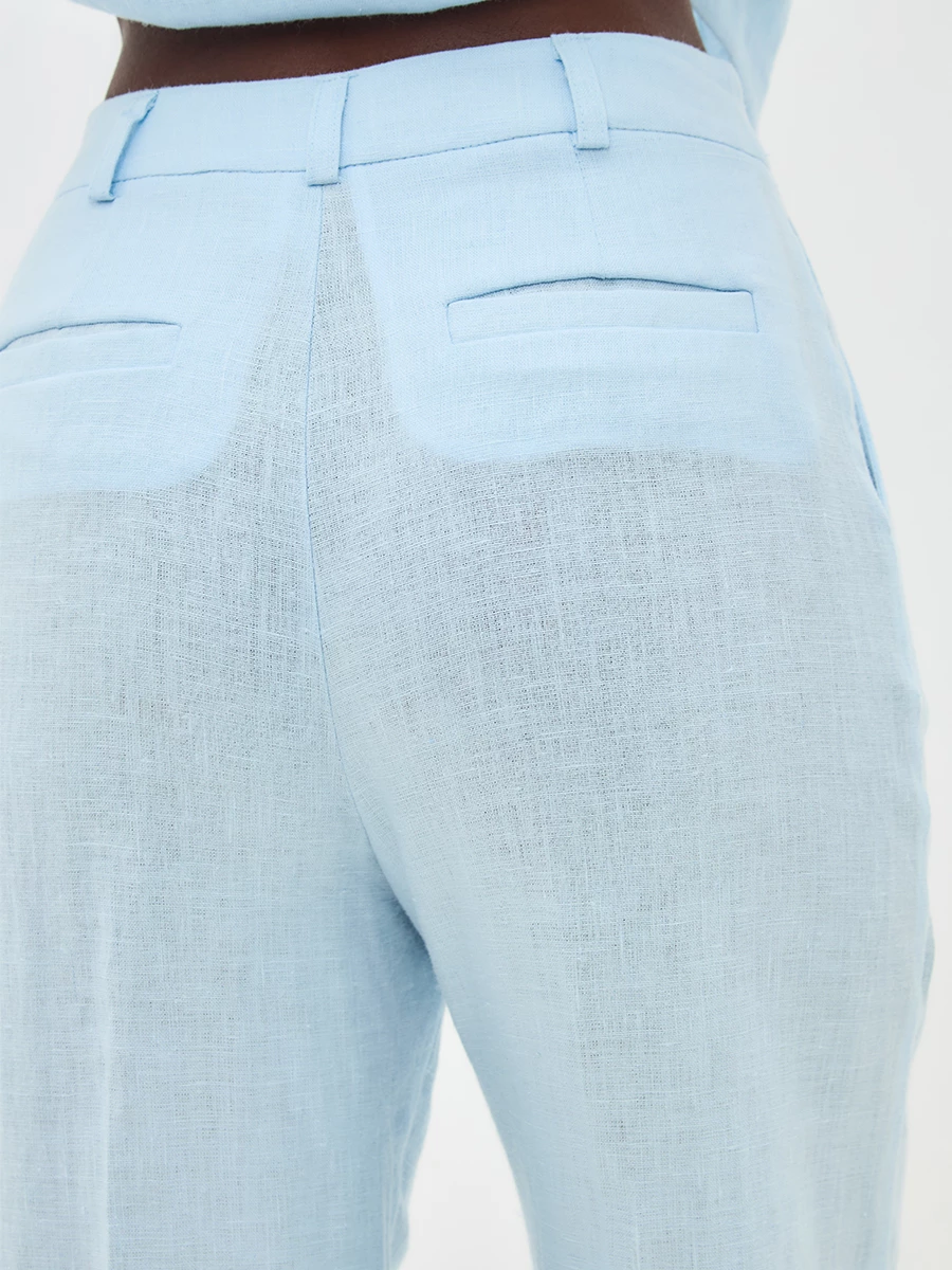 Брюки льняные