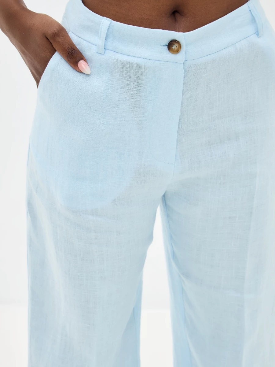 Брюки льняные