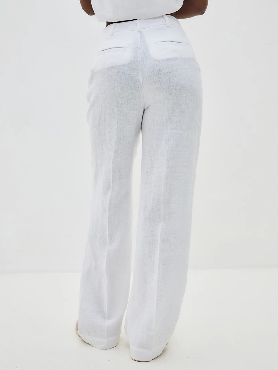 Брюки льняные