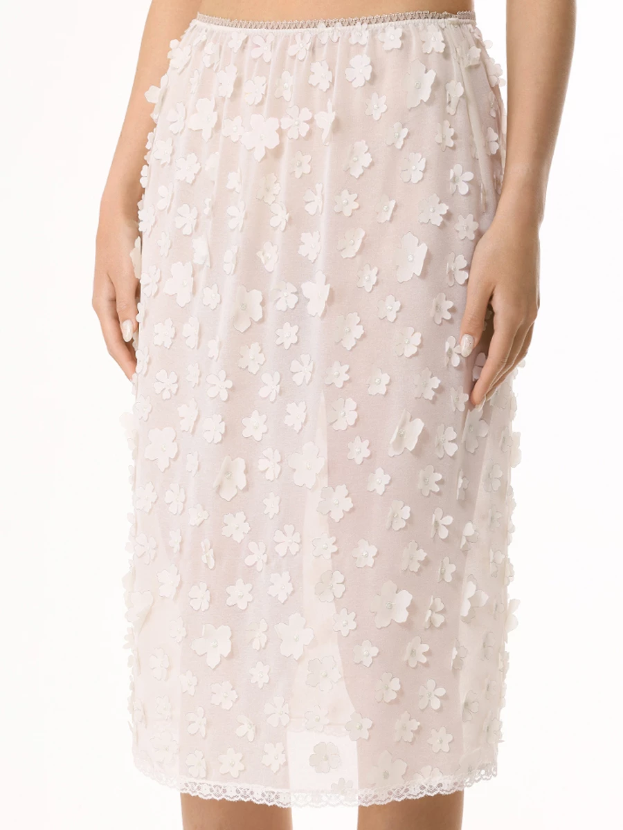 Юбка с цветами