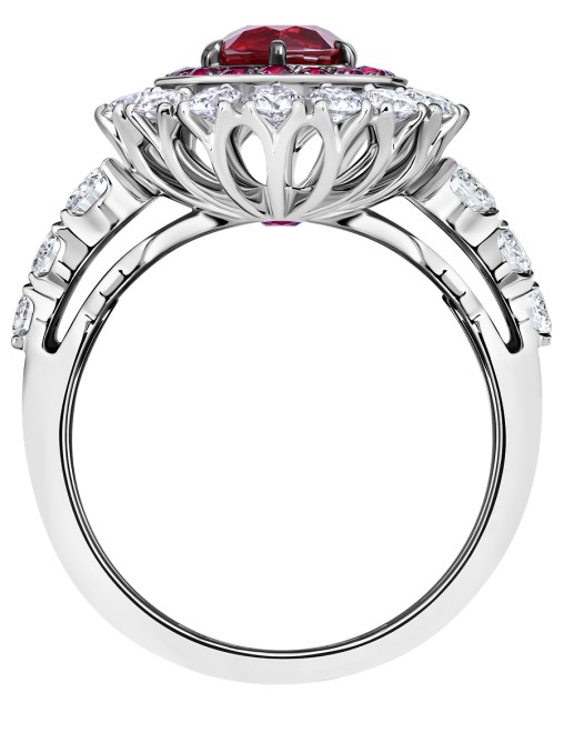Кольцо с рубинами и бриллиантами CHAMOVSKIKH JEWELLERY HOUSE