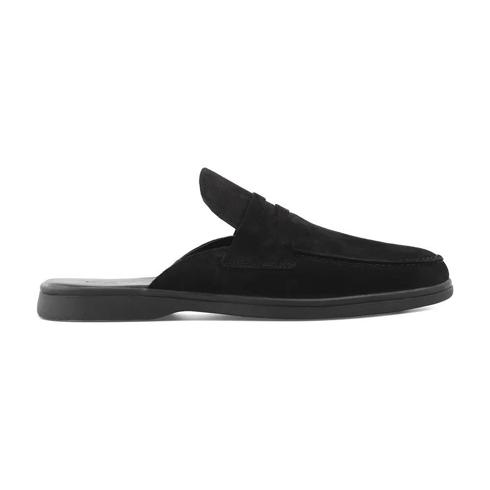 Мюли замшевые Prato black suede