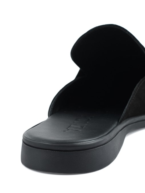 Мюли замшевые Prato black suede PONZA