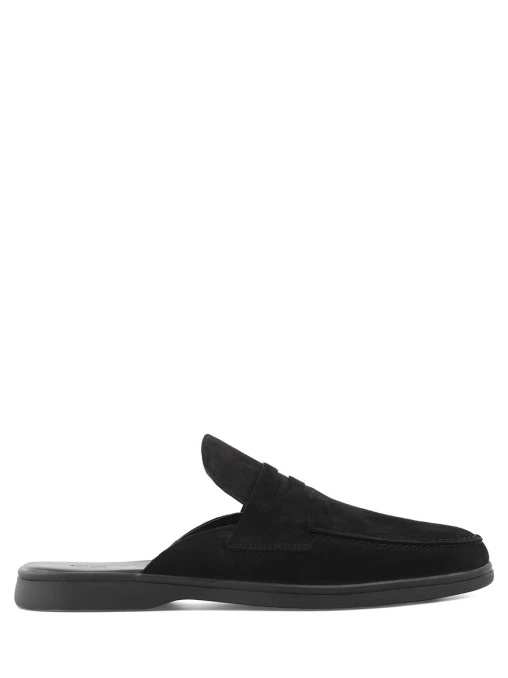 Мюли замшевые Prato black suede PONZA