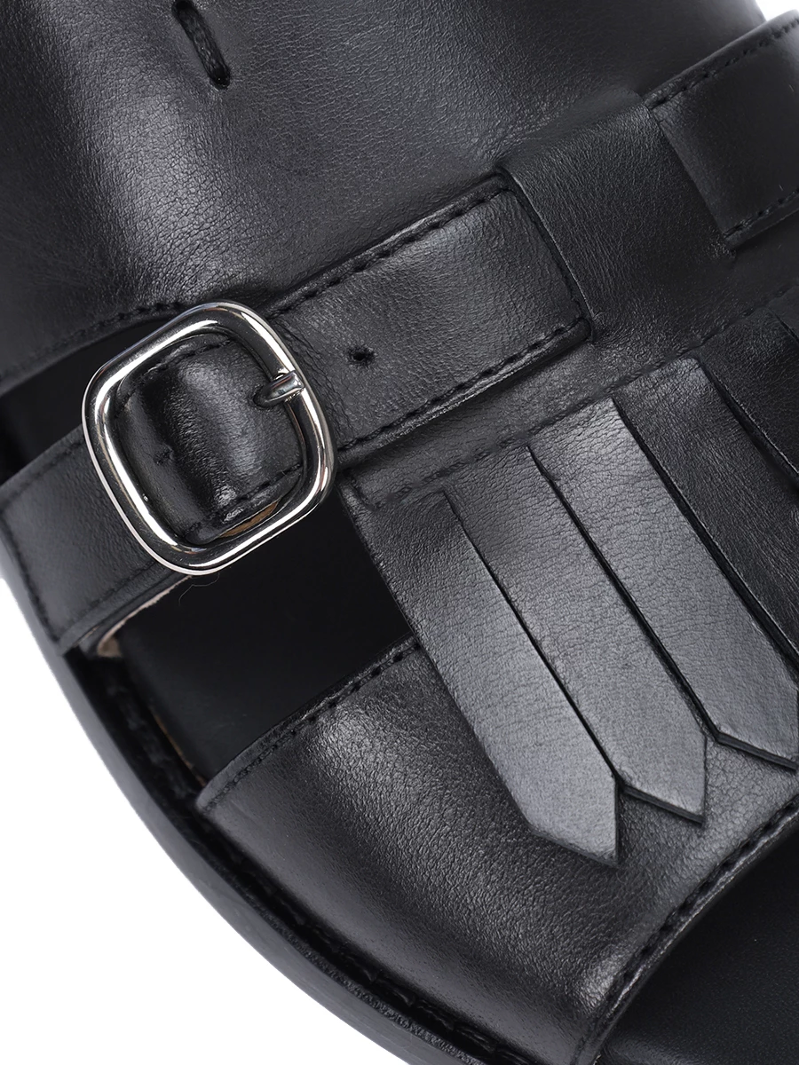 Сандалии кожаные