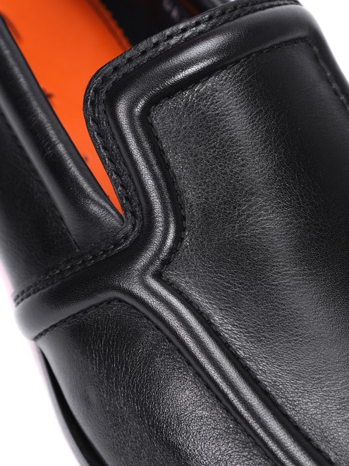 Лоферы кожаные SANTONI