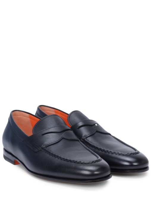 Лоферы кожаные SANTONI