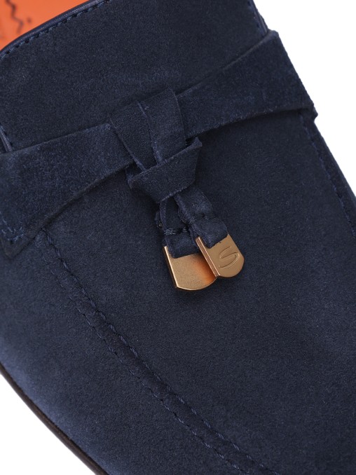 Лоферы замшевые SANTONI