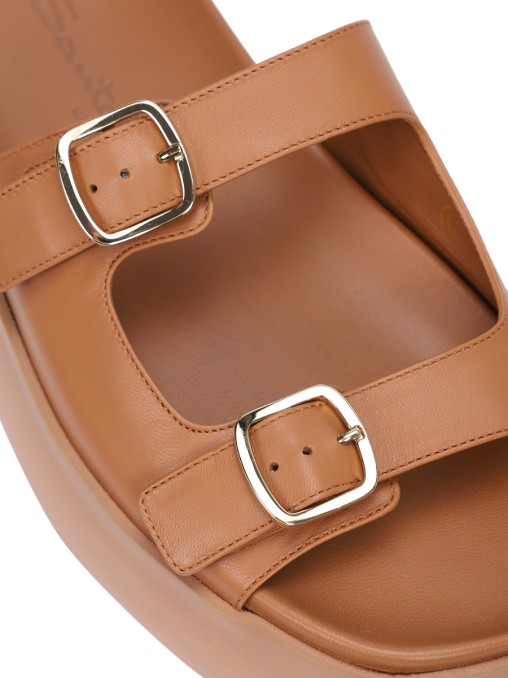 Шлепанцы кожаные SANTONI