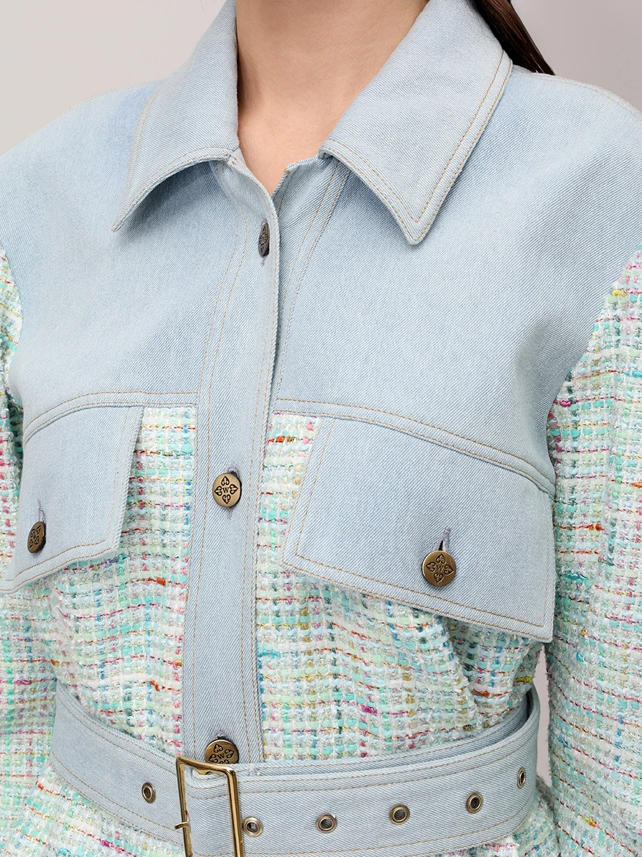 Рубашка Annet комбинированная