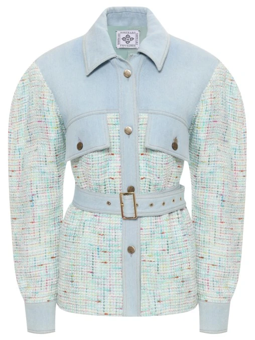 Рубашка Annet комбинированная WHITE LILY