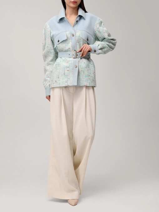 Рубашка Annet комбинированная WHITE LILY