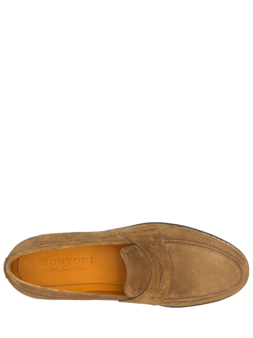 Лоферы замшевые BONTONI