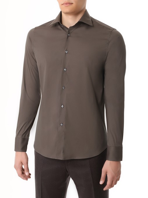Рубашка Slim Fit хлопковая CANALI