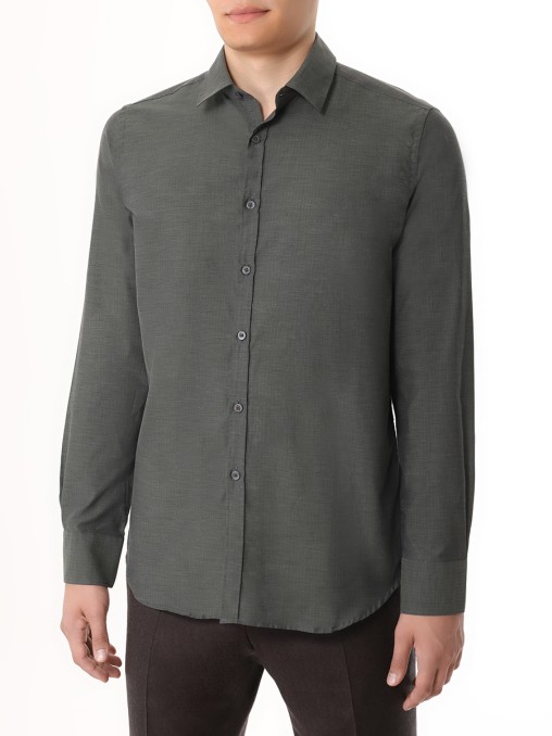 Рубашка Regular Fit хлопковая CANALI
