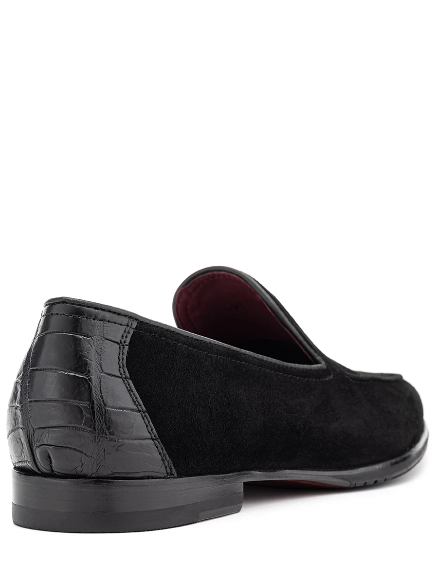 Лоферы замшевые