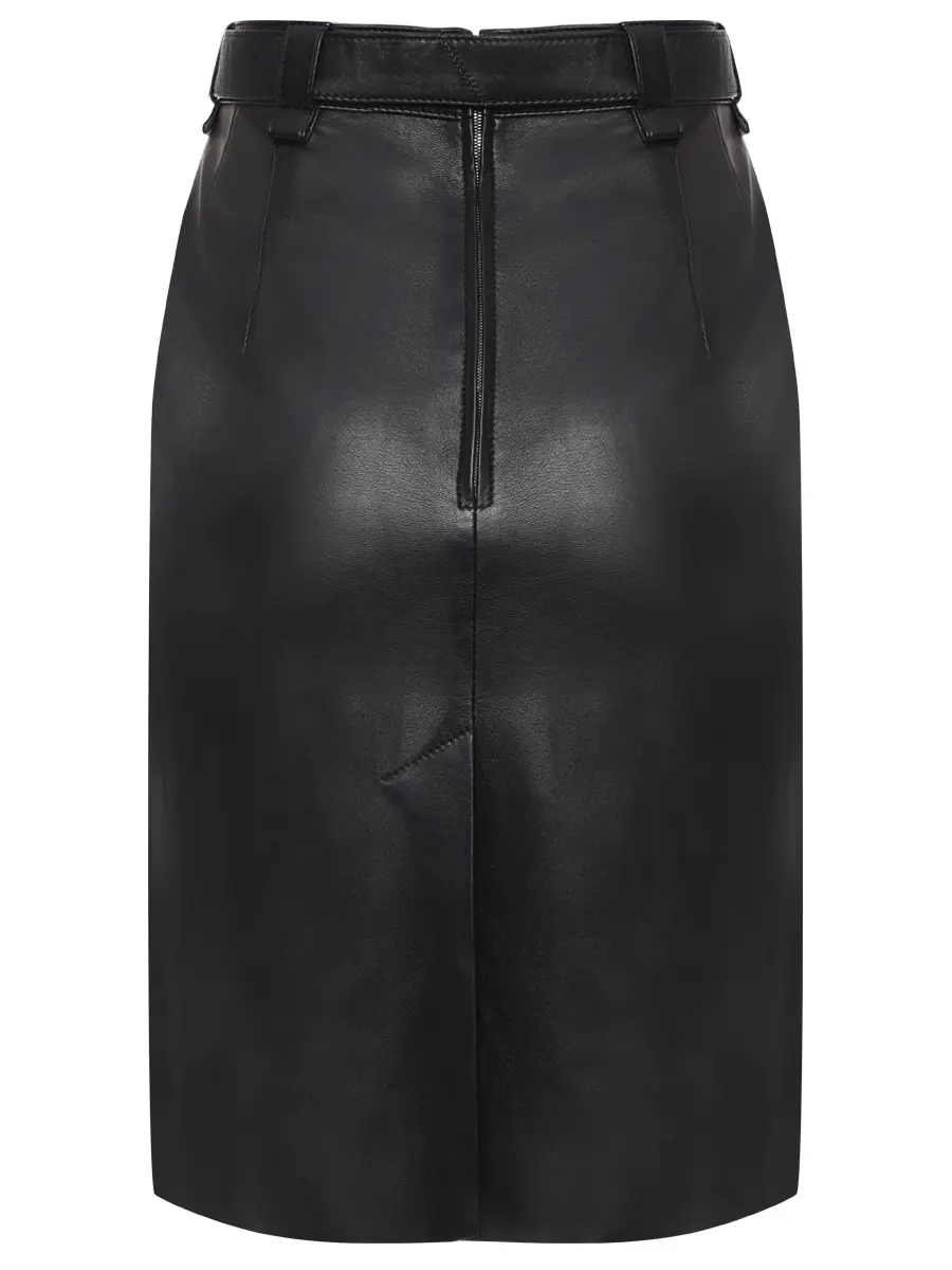 Юбка кожаная