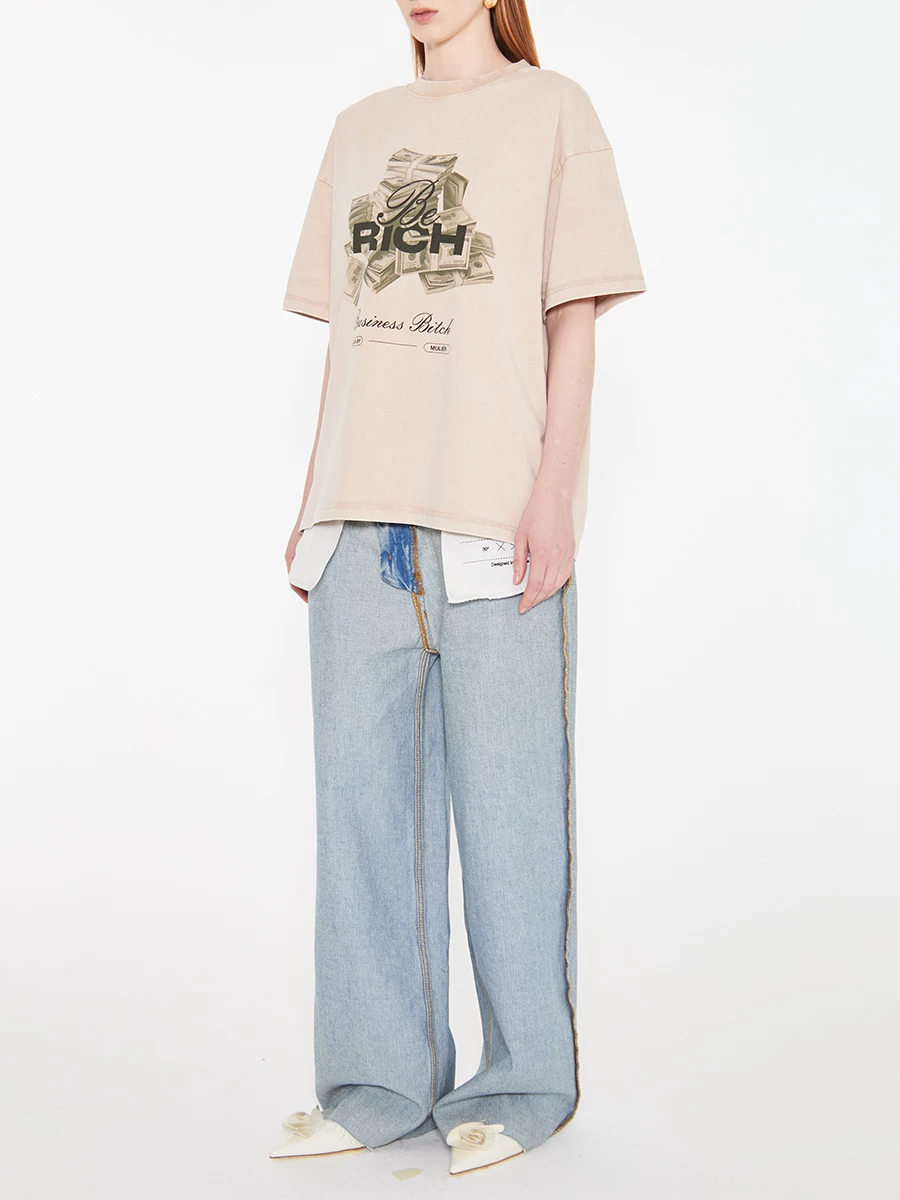 Футболка хлопковая «Be Rich»