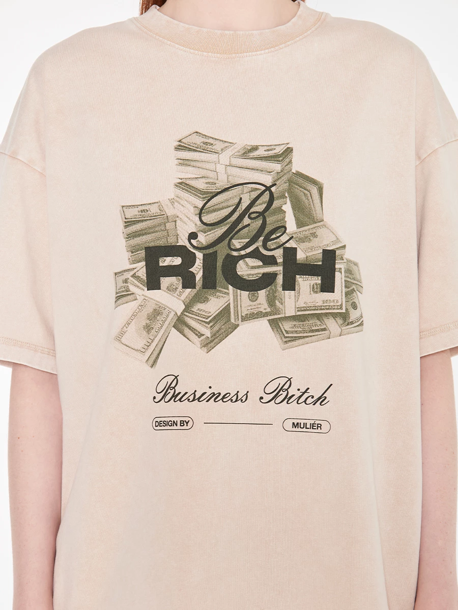 Футболка хлопковая «Be Rich»