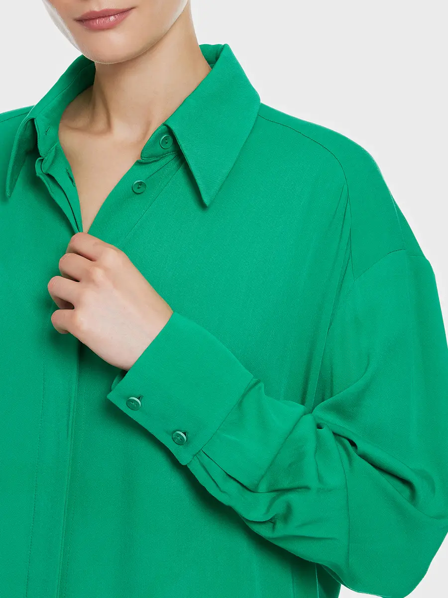 Платье-рубашка из вискозы