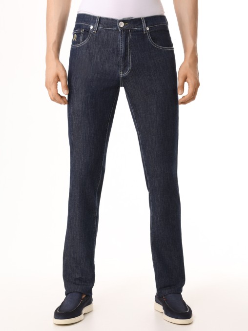 Джинсы Slim Fit хлопковые JOHNNY MANGLANI