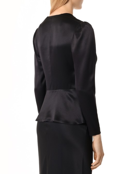 Блуза шелковая SAINT LAURENT