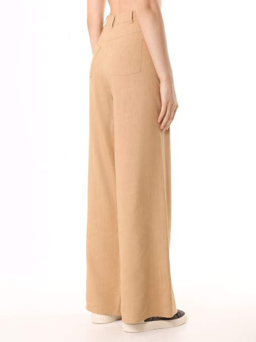 Брюки изо льна и вискозы ALBERTA FERRETTI