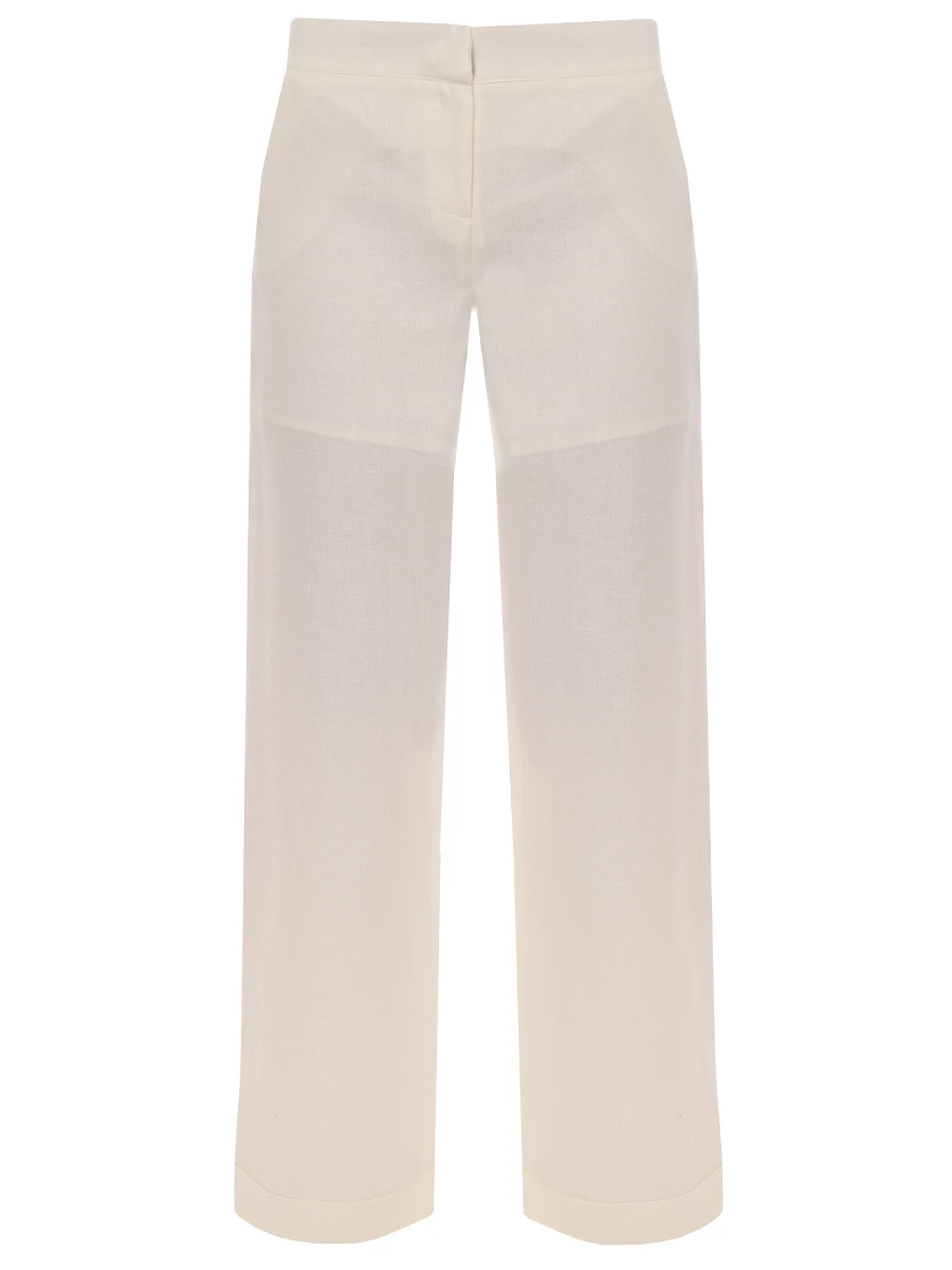 Брюки льняные