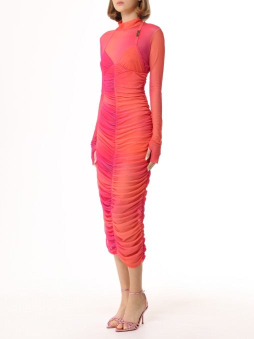 Платье из сетки VERSACE JEANS COUTURE