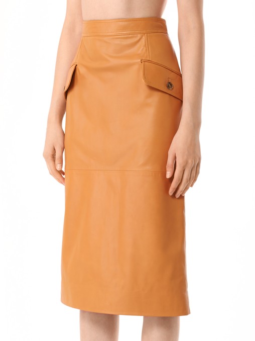 Юбка кожаная ALBERTA FERRETTI